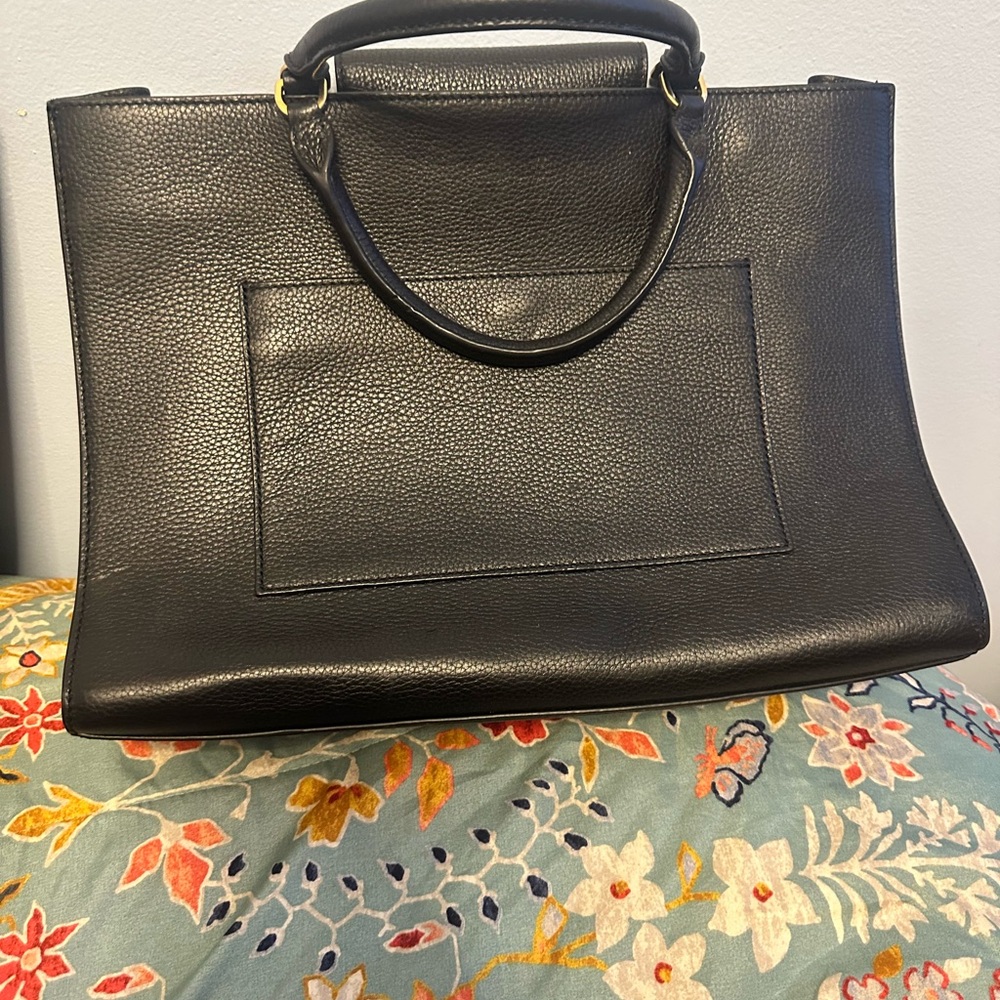 Tory Burch Black Leather Satchel - Picture 4 of 4